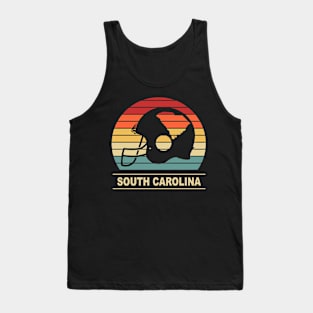 South Carolina Football Fans Helmet Vintage Old School Funny Gift Tank Top